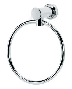 Alno A8740-PB/NL: 6" Infinity Towel Ring - Unlacquered Brass