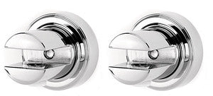 Alno A8750-PB/NL: Infinity Shelf Mounting Brackets (pair) - Unlacquered Brass