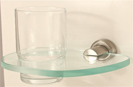 Alno A8770-SN: Infinity Tumbler Holder w/Tumbler - Satin Nickel