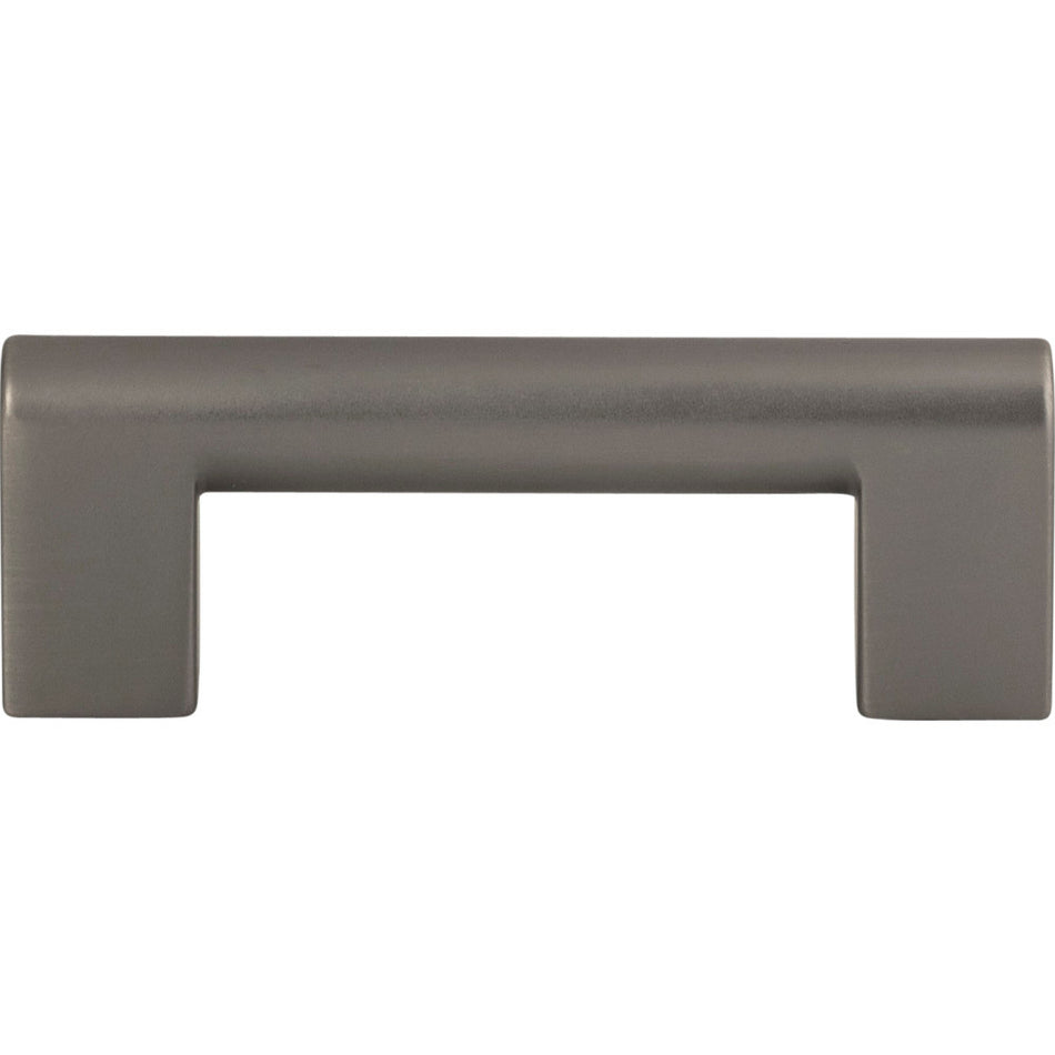 Atlas A878-SL: 3" cc Round Rail Cabinet Pull - Slate