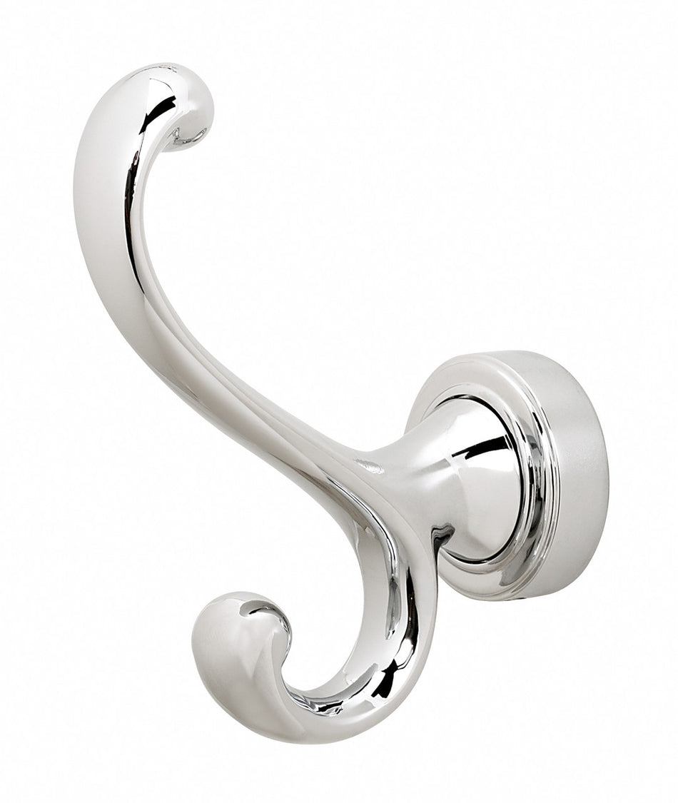 Alno A8799-PB/NL: Infinity Double Robe Hook - Unlacquered Brass