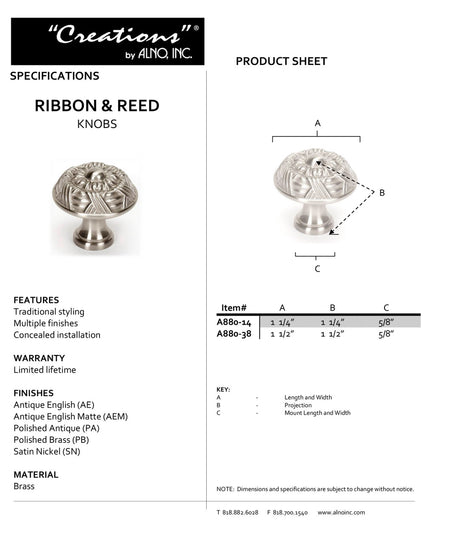 Specificaton Sheet