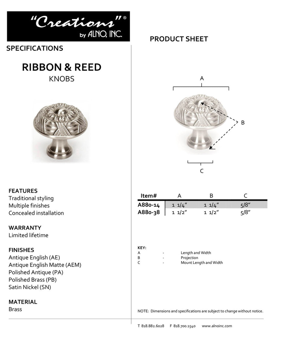 Specificaton Sheet
