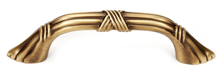 Alno A881-3-AEM: 3" cc Ribbon & Reed Cabinet Pull - Antique English Matte