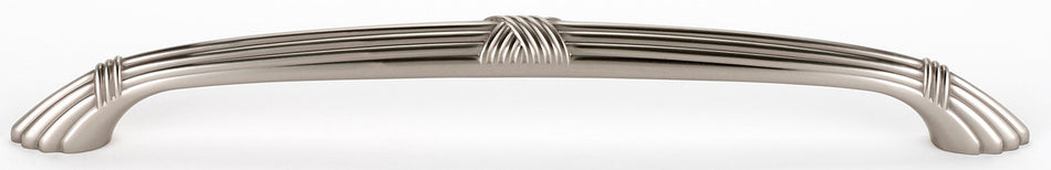 Alno A881-6-SN: 6" cc Ribbon & Reed Cabinet Pull - Satin Nickel