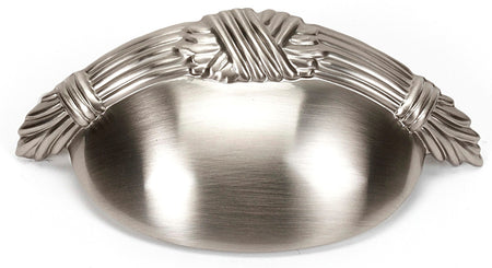 Alno A882-3-SN: 3" cc Ribbon & Reed Cup Cabinet Pull - Satin Nickel