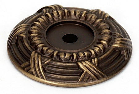 Alno A885-58-AEM: 1-5/8" Ribbon & Reed Backplate - Antique English Matte