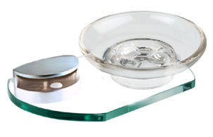 Alno A8930-SN: Euro Soap Holder w/Dish - Satin Nickel