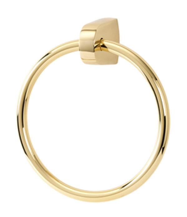 Alno A8940-PB: Euro Towel Ring - Polished Brass