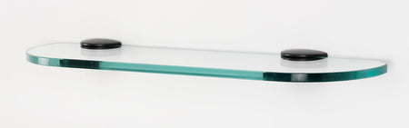 Alno A8950-18-BRZ: 18" Euro Glass Shelf w/Brackets - Bronze