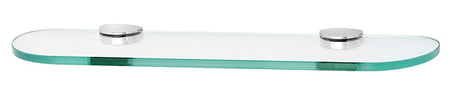 Alno A8950-18-PC: 18" Euro Glass Shelf w/Brackets - Polished Chrome
