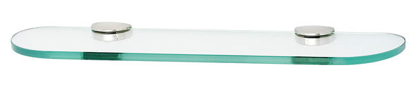 Alno A8950-18-PN: 18" Euro Glass Shelf w/Brackets - Polished Nickel
