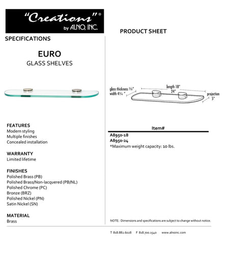 Specificaton Sheet