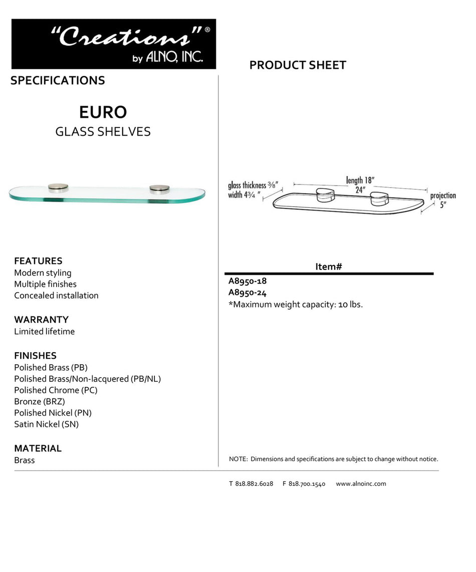 Specificaton Sheet