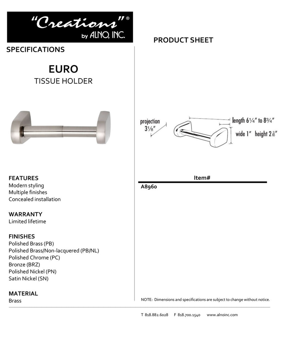 Specificaton Sheet