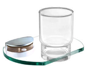 Alno A8970-SN: Euro Tumbler Holder w/Tumbler - Satin Nickel
