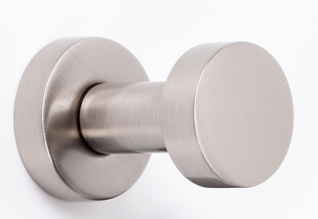 Alno A8980-SN: 1-1/4" Euro Robe Hook - Satin Nickel