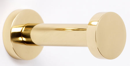 Alno A8982-PB: 3" Euro Robe Hook - Polished Brass
