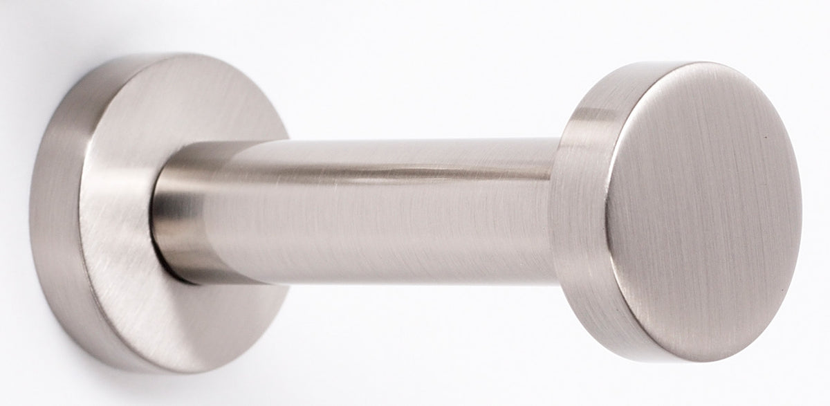 Alno A8982-SN: 3" Euro Robe Hook - Satin Nickel