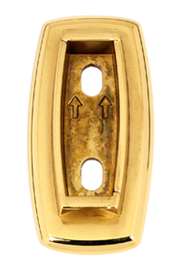 Alno A8989-PB/NL: Euro Baseplate (each) - Unlacquered Brass