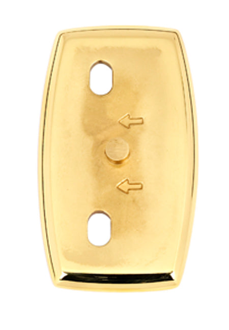 Alno A8990-PB/NL: Euro Baseplate For A8950 Only (each) - Unlacquered Brass