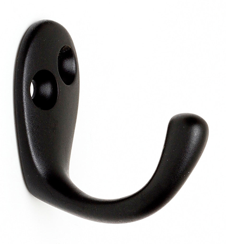 Alno A902-MB: Single Robe Hook - Matte Black
