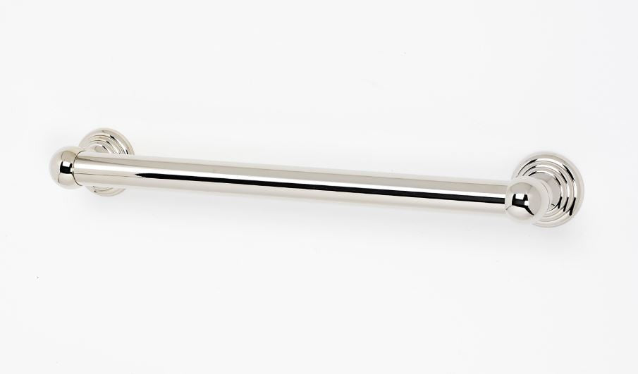 Alno A9023-18-PN: 18" cc Embassy Grab Bar - Polished Nickel
