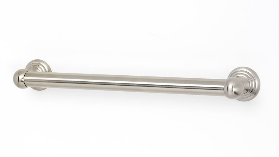 Alno A9023-24-SN: 24" cc Embassy Grab Bar - Satin Nickel