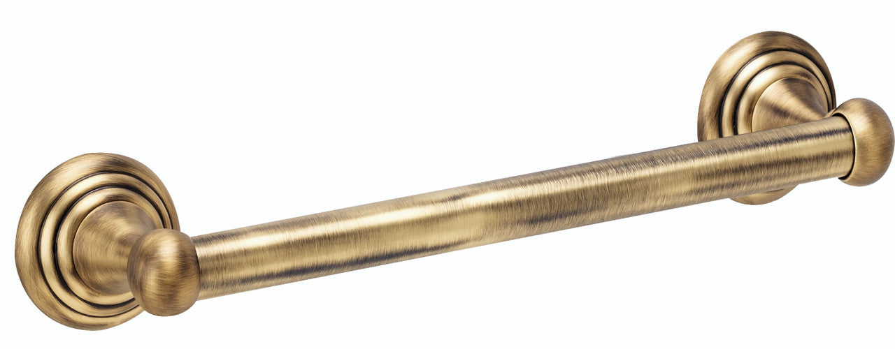 Alno A9023-24-AE: 24" cc Embassy Grab Bar - Antique English