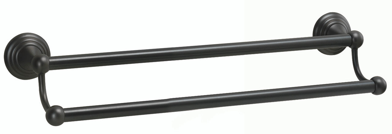 Alno A9025-24-BRZ: 24" cc Embassy Double Towel Bar - Bronze