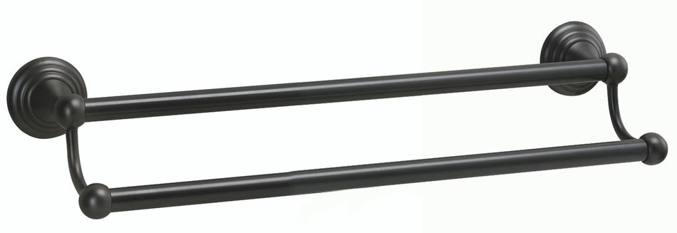 Alno A9025-24-BRZ: 24" cc Embassy Double Towel Bar - Bronze