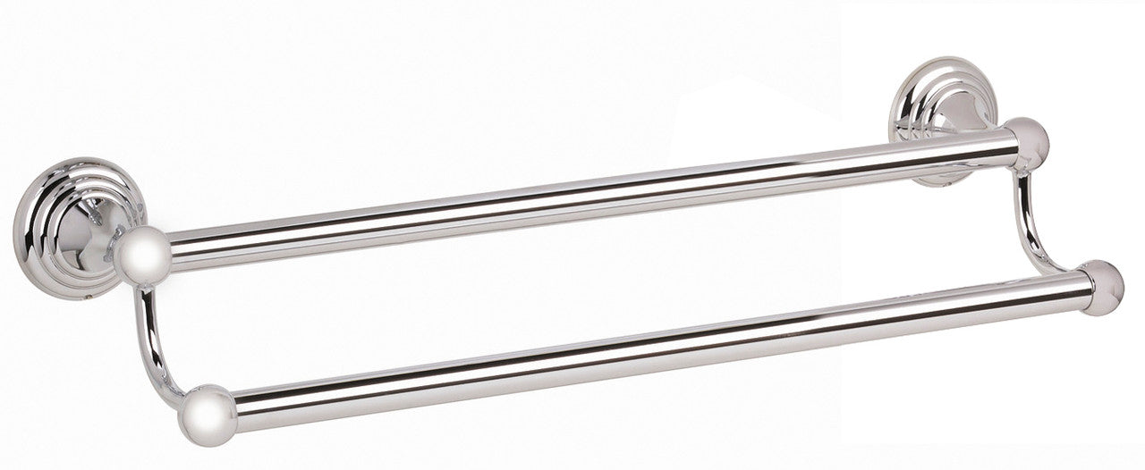 Alno A9025-24-PN: 24" cc Embassy Double Towel Bar - Polished Nickel