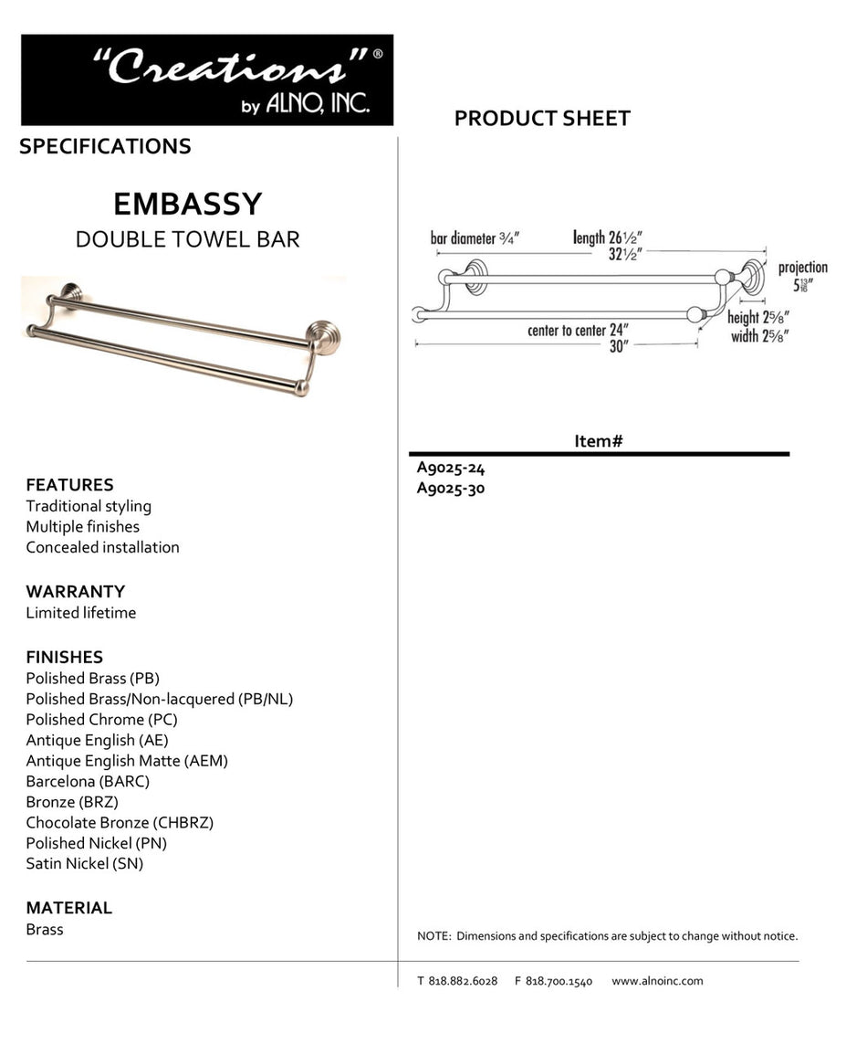 Specificaton Sheet