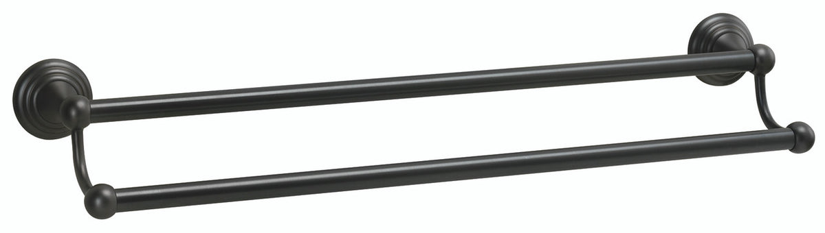 Alno A9025-30-BRZ: 30" cc Embassy Double Towel Bar - Bronze