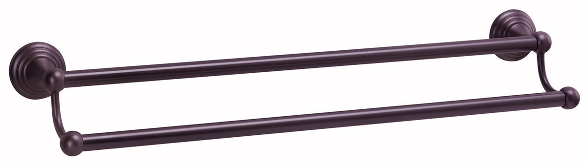 Alno A9025-30-CHBRZ: 30" cc Embassy Double Towel Bar - Chocolate Bronze