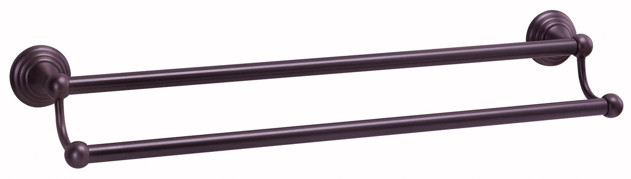 Alno A9025-30-CHBRZ: 30" cc Embassy Double Towel Bar - Chocolate Bronze