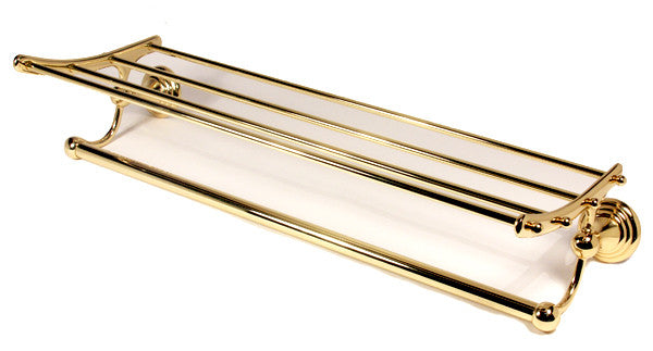 Alno A9026-24-PB: 24" cc Embassy Towel Rack - Polished Brass