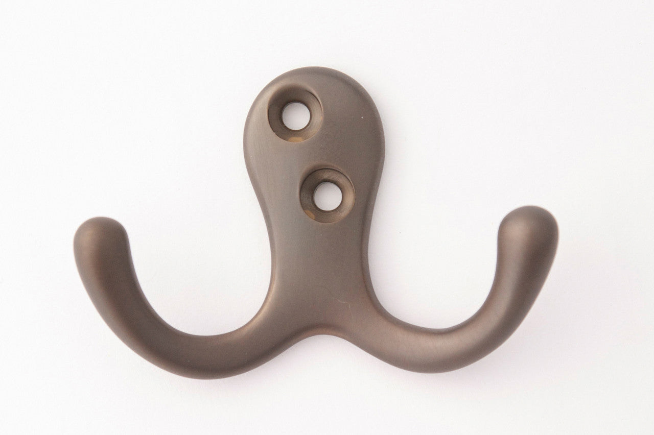 Alno A903-CHBRZ: Double Robe Hook - Chocolate Bronze