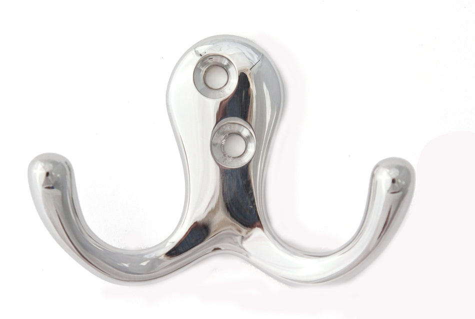Alno A903-PC: Double Robe Hook - Polished Chrome