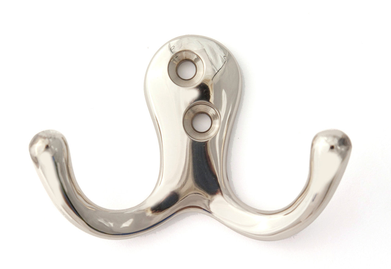 Alno A903-PN: Double Robe Hook - Polished Nickel