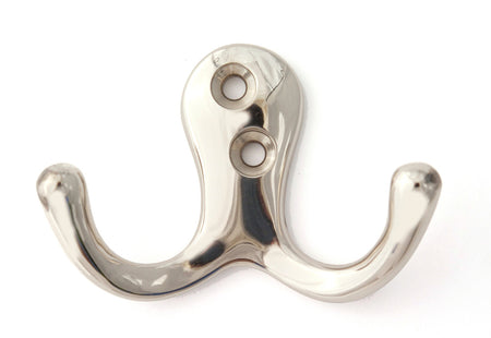 Alno A903-PN: Double Robe Hook - Polished Nickel
