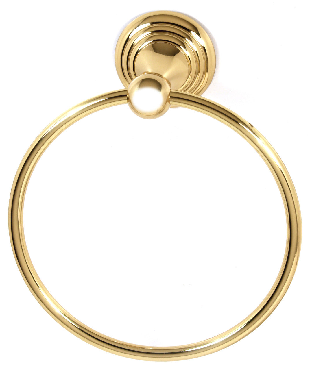 Alno A9040-PB: 7" Embassy Towel Ring - Polished Brass
