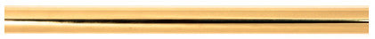 Alno A9045T: 6' Embassy Shower Rod - Unlacquered Brass