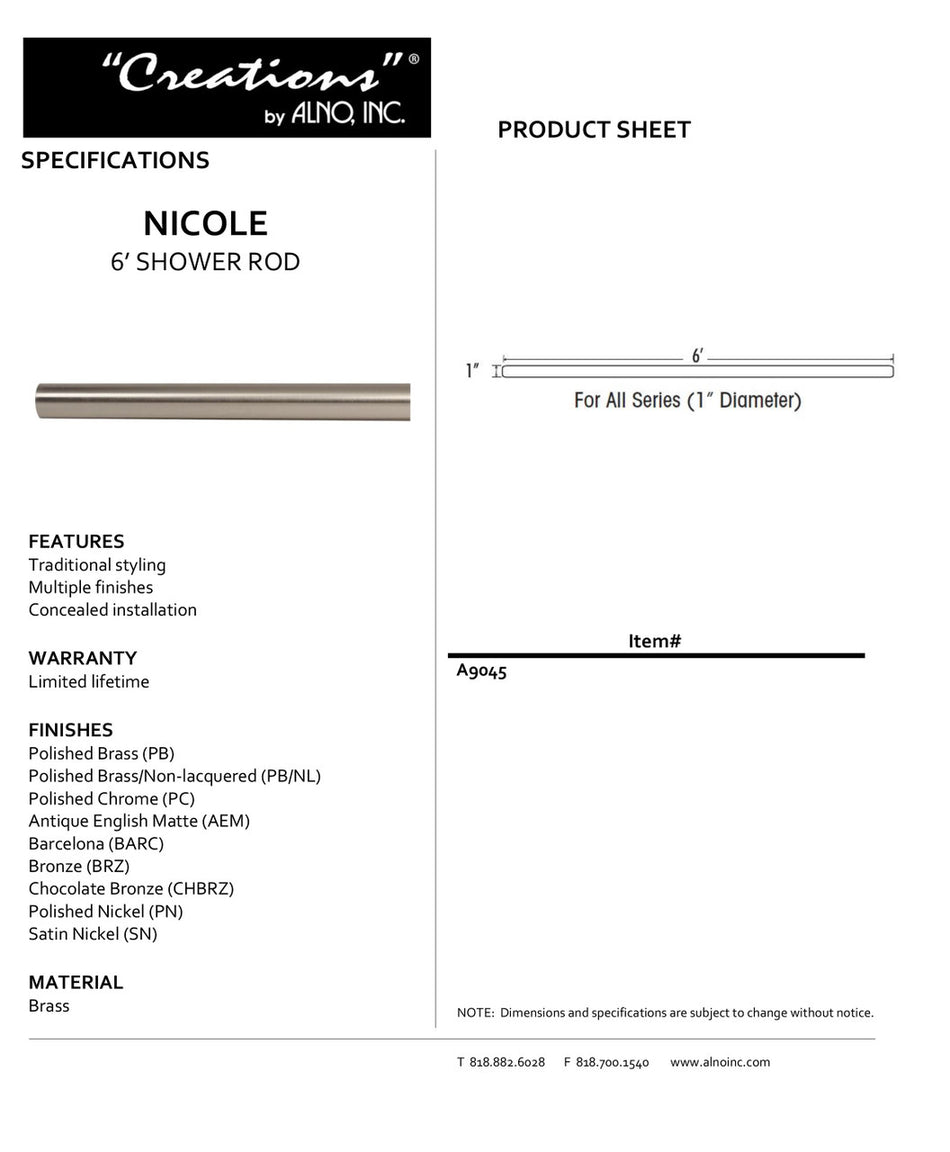 Specificaton Sheet