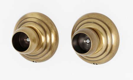Alno A9046-AE: Embassy Shower Rod Mounting Brackets (pair) - Antique English
