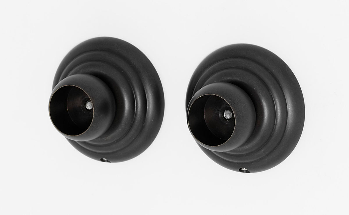 Alno A9046-BARC: Embassy Shower Rod Mounting Brackets (pair) - Barcelona