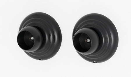Alno A9046-BRZ: Embassy Shower Rod Mounting Brackets (pair) - Bronze
