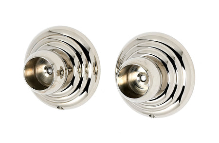 Alno A9046-PN: Embassy Shower Rod Mounting Brackets (pair) - Polished Nickel