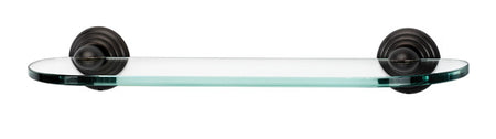 Alno A9050-18-BARC: 18" Embassy Glass Shelf w/Brackets - Barcelona