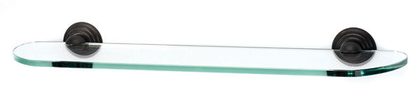 Alno A9050-24-BARC: 24" Embassy Glass Shelf w/Brackets - Barcelona